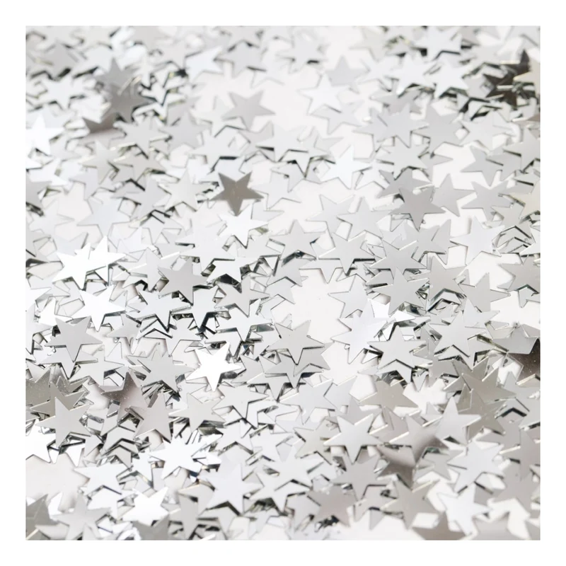 Tafelconfetti Zilver Sterren – 14 gram