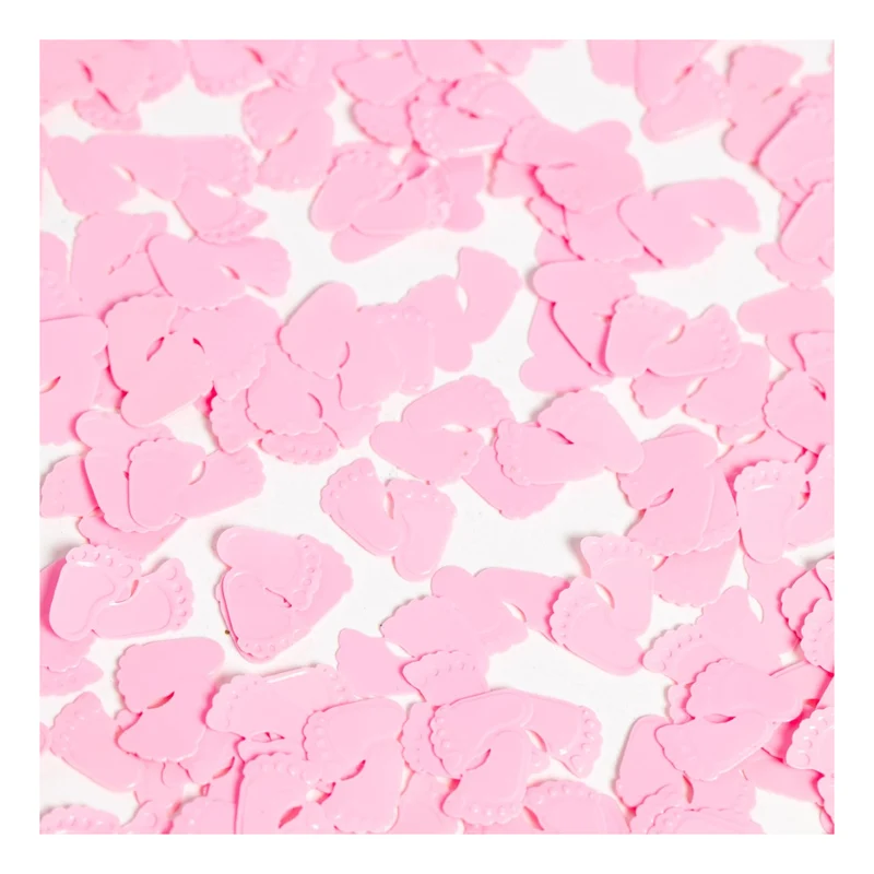 Tafelconfetti Roze Babyvoetjes – 14 gram: