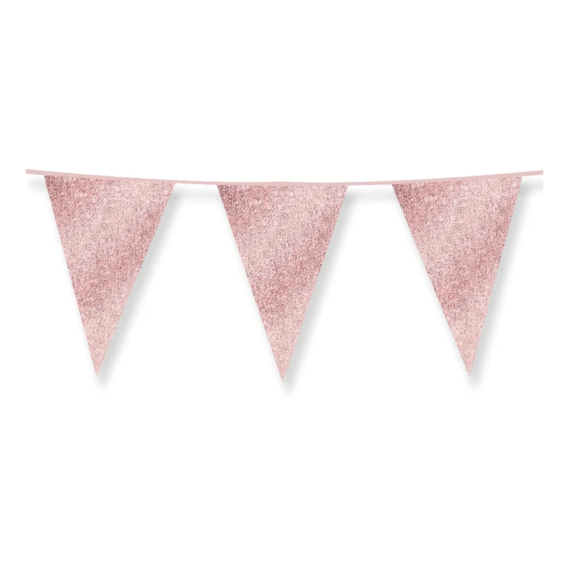 Slinger roségoud met glitters 6 meter 20x30 cm