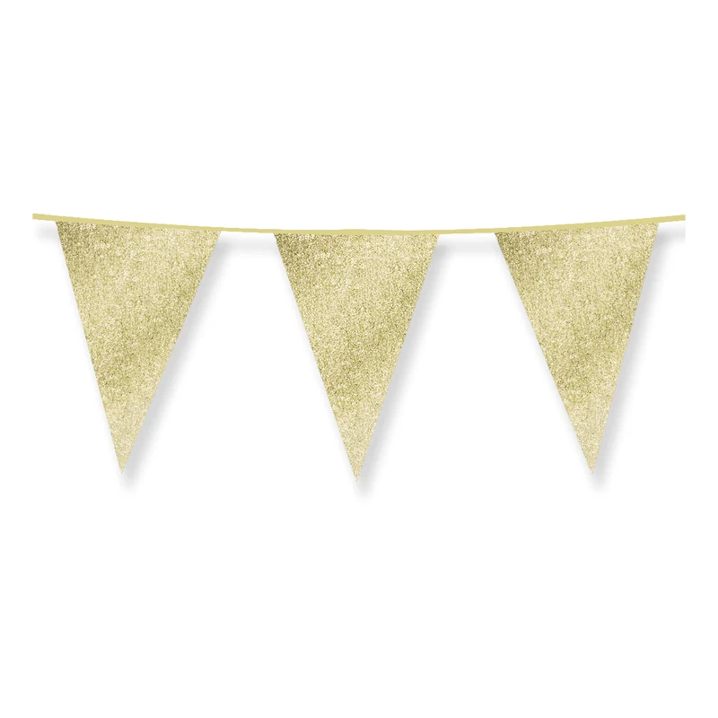 Slinger goud met glitters 6 meter 20x30 cm