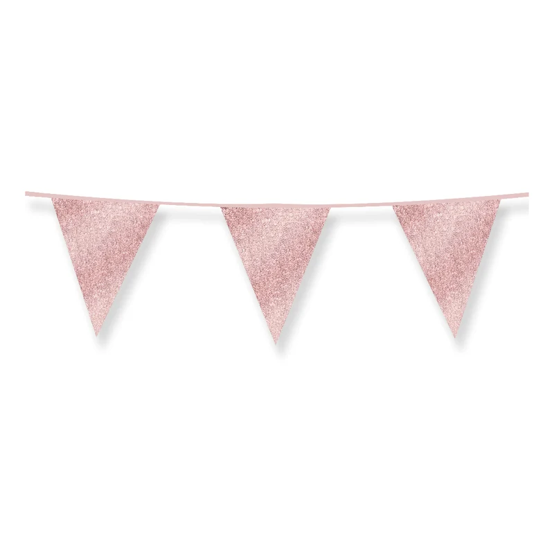 Slinger roségoud met glitters 6 meter 16x20 cm