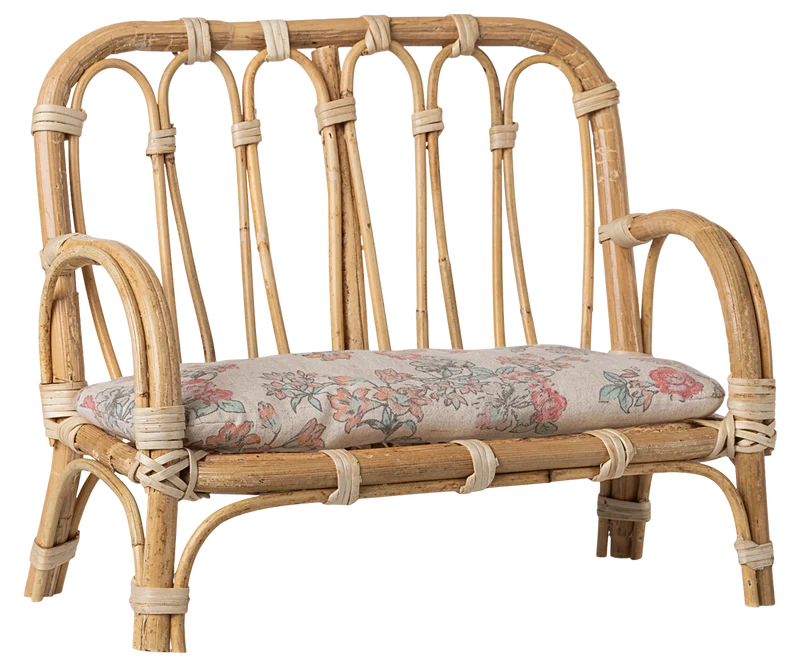 Rattan couch, Large - Nature