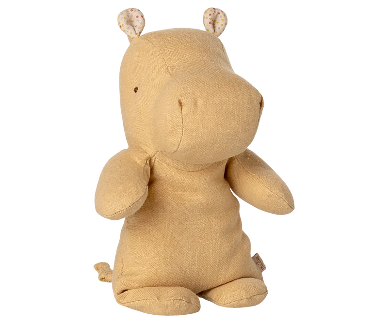 Safari friends, Hippo, Small - Cream yellow