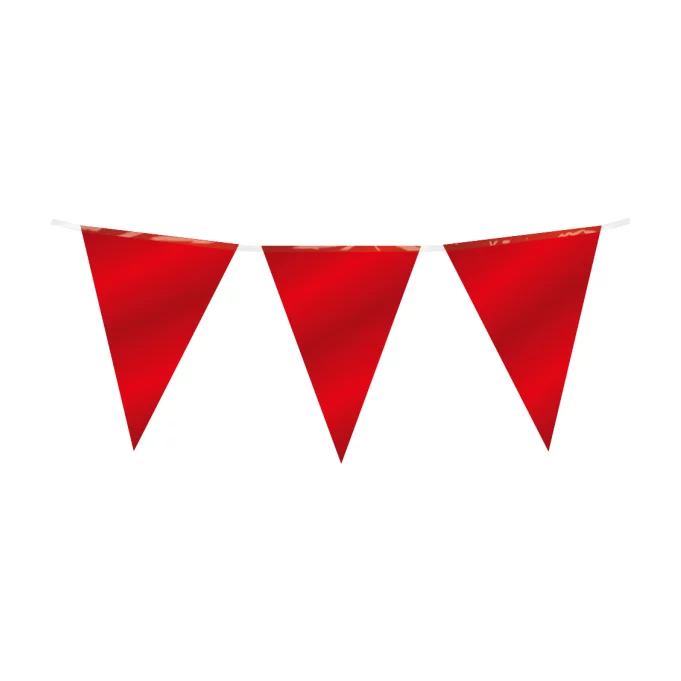 Folie slinger rood 10 meter 20x30 cm