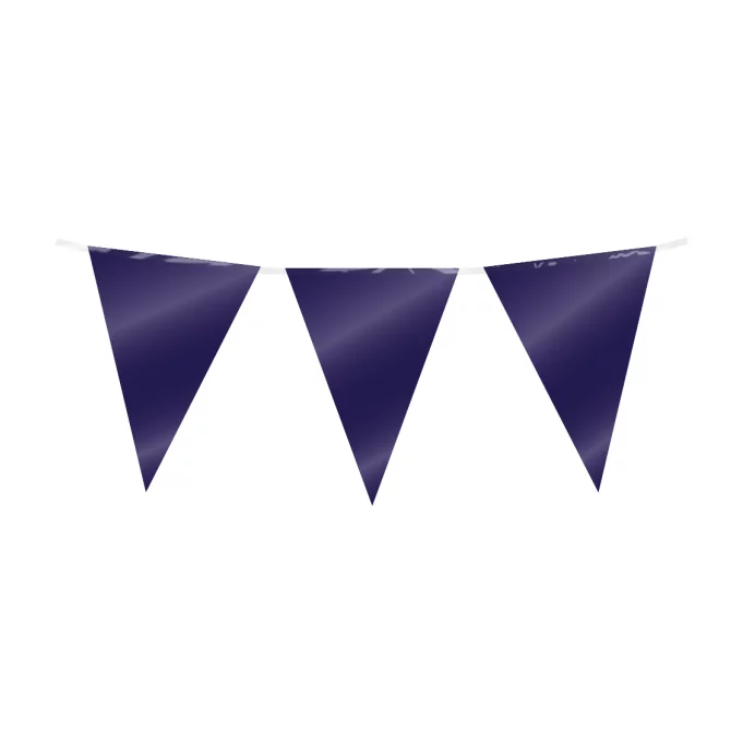 Folie slinger donker blauw 10 meter 20x30 cm
