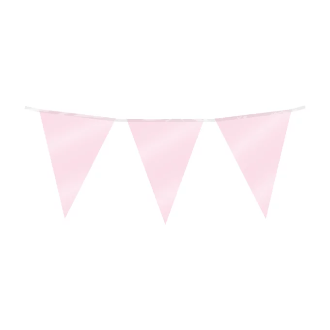 Folie slinger licht roze 10 meter 20x30 cm