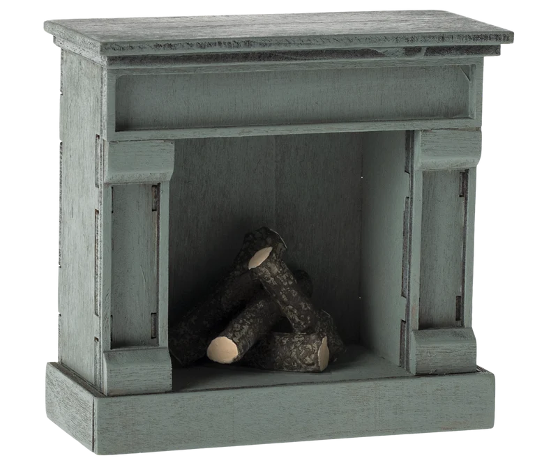 Fireplace, Mouse - Blue