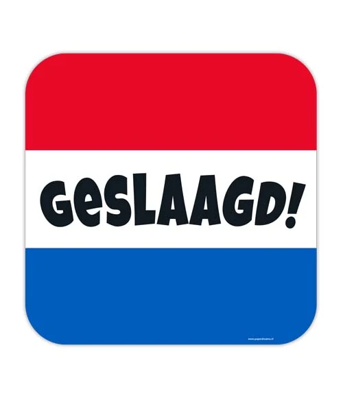 Huldeschild Geslaagd rwb