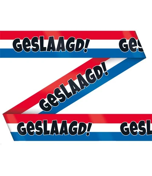Party tape Geslaagd rwb 10m