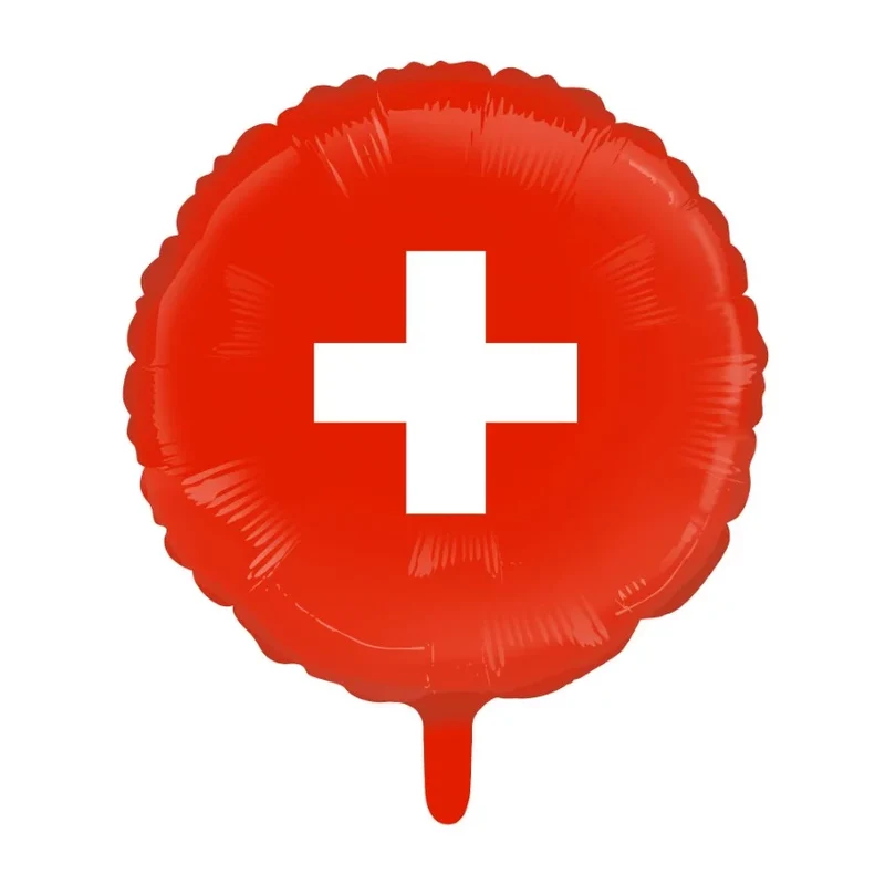 Folieballon Zwitserland - 45 cm