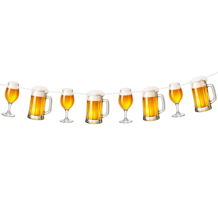 Vlaggenlijn bier - 5 m (30 vlaggen)