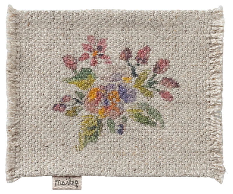 Rug, Mouse, Small - Flowers