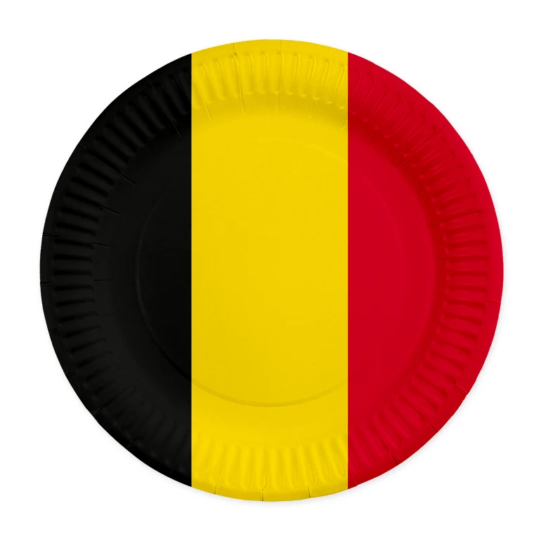 8 Papieren borden 23 cm – België