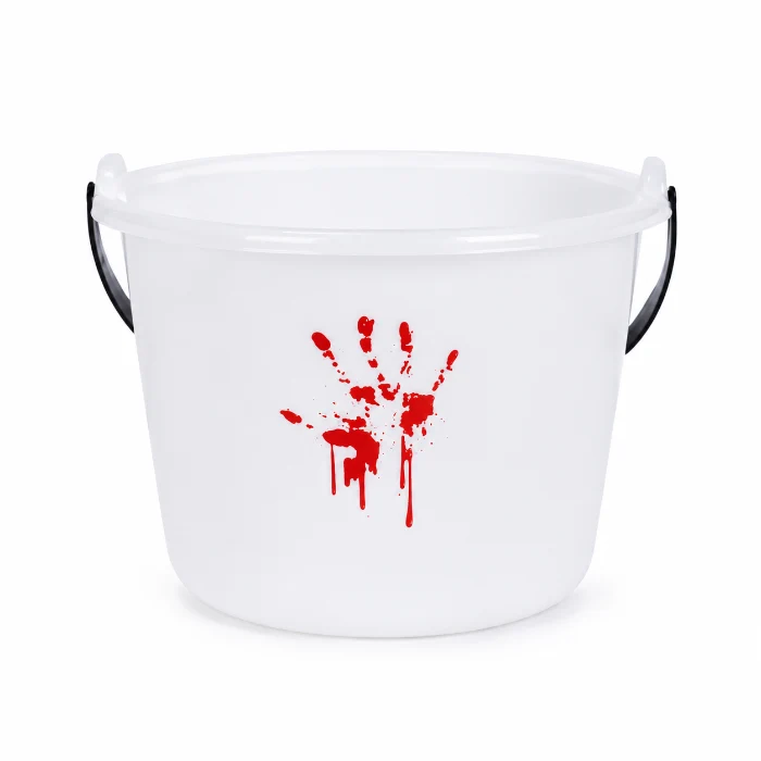 Snoepemmer Halloween hand bloederig wit