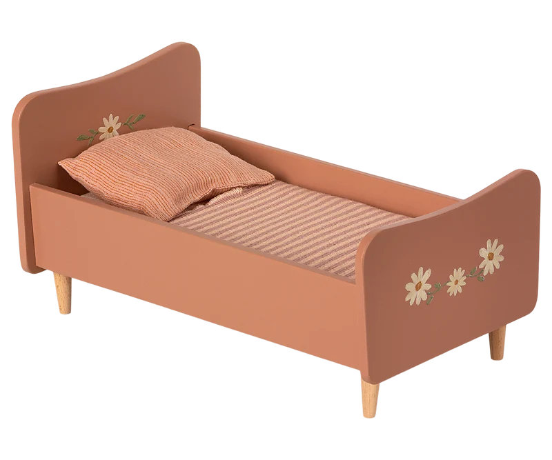 Wooden bed, Mini - Rose