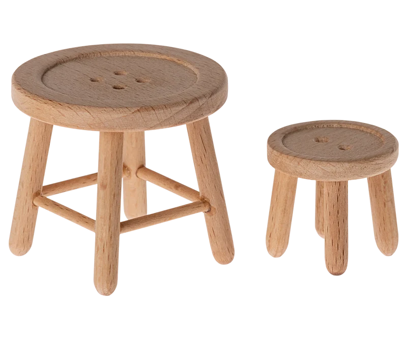 Table and stool set, Mouse