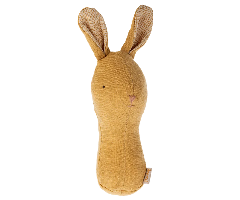 Lullaby friends, Bunny rattle - Dusty yellow