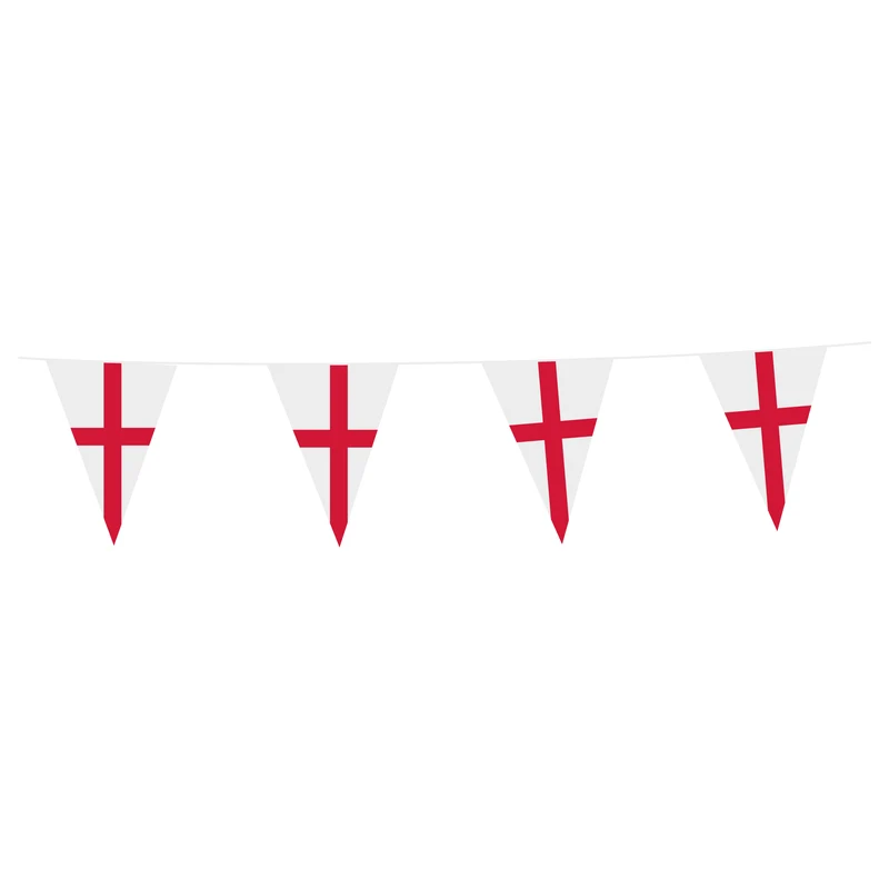 Vlaggetjes slinger St. George 10 meter 20×30 cm
