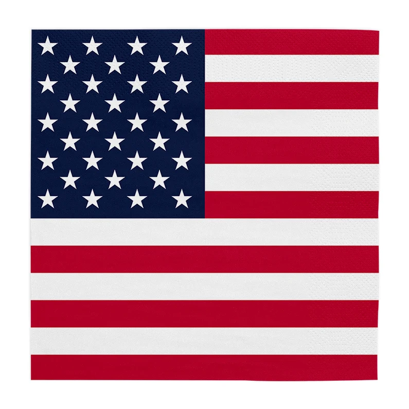 20 Papieren servetten - 33×33 cm – Amerika