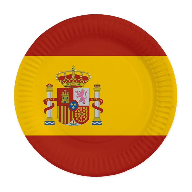 8 Papieren borden 23 cm – Spanje