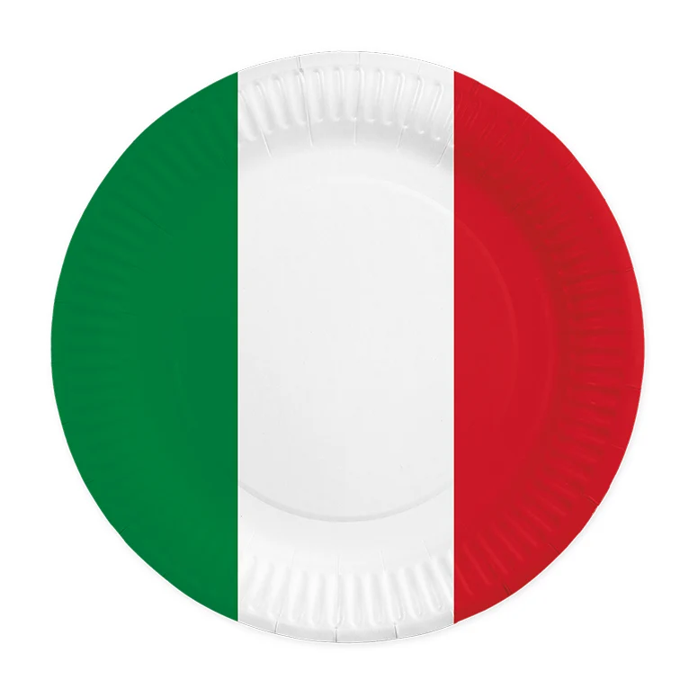 8 Papieren borden 23 cm – Italië