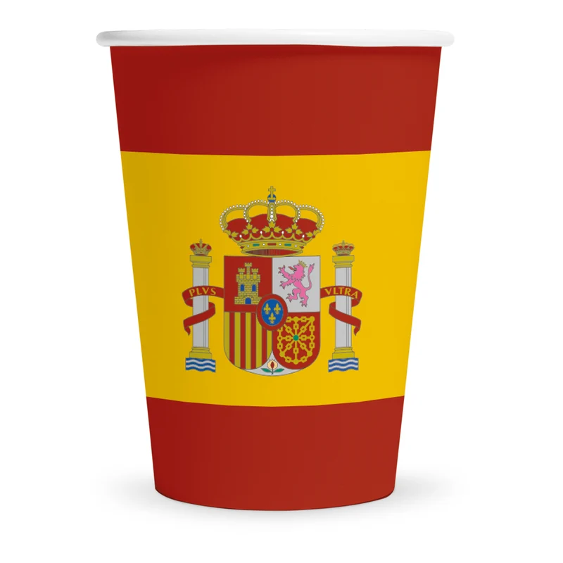 8 Papieren bekers 210 ml – Spanje