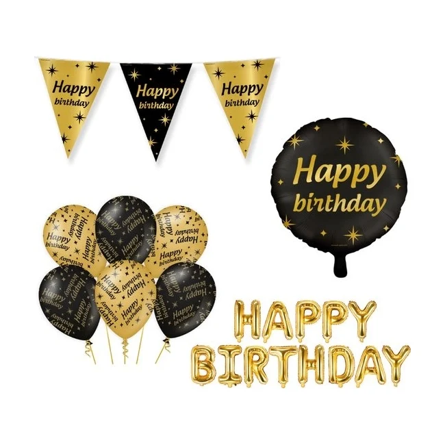 Classy Party Happy Birthday verjaardag versiering pakket M