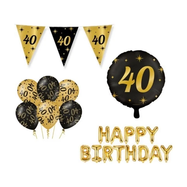 Classy Party 40 jaar verjaardag versiering pakket M