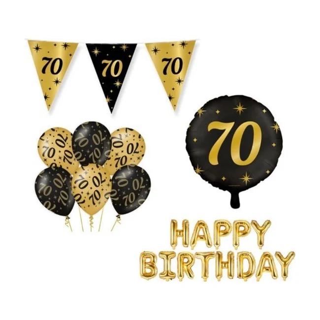 Classy Party 70 jaar verjaardag versiering pakket M