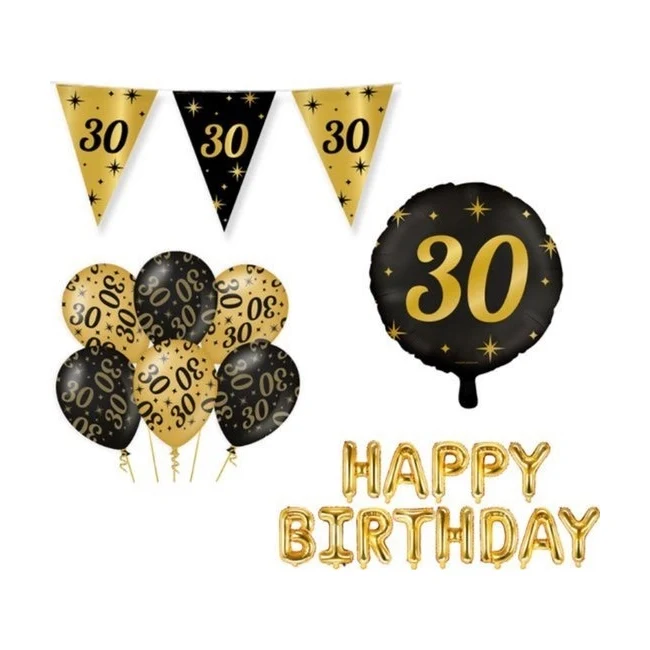 Classy Party 30 jaar verjaardag versiering pakket M