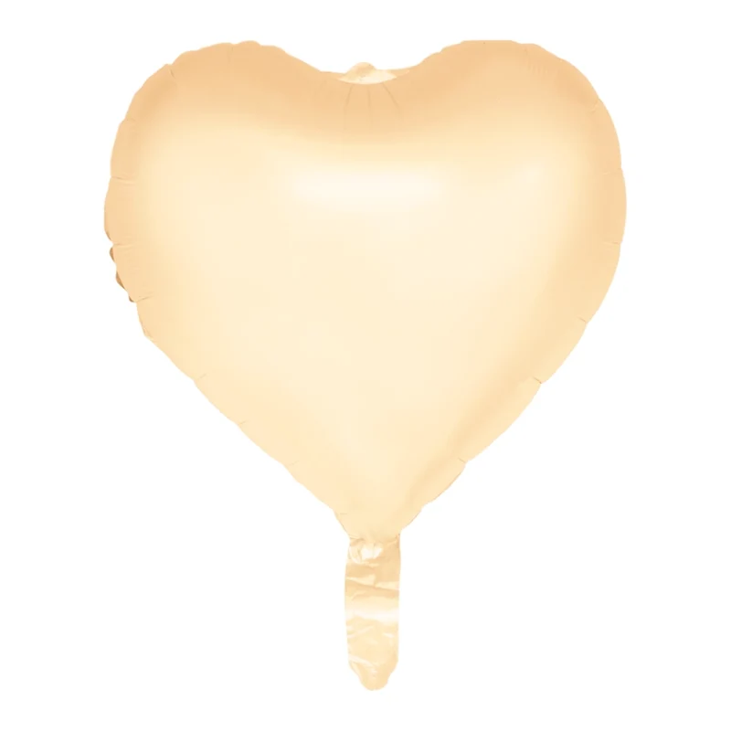 Hart folieballon pastel Geel Watercolor Hearts 45cm