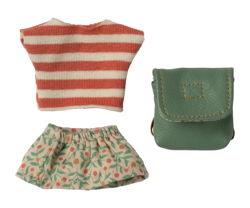 Clothes and bag, Big sister mouse - Green