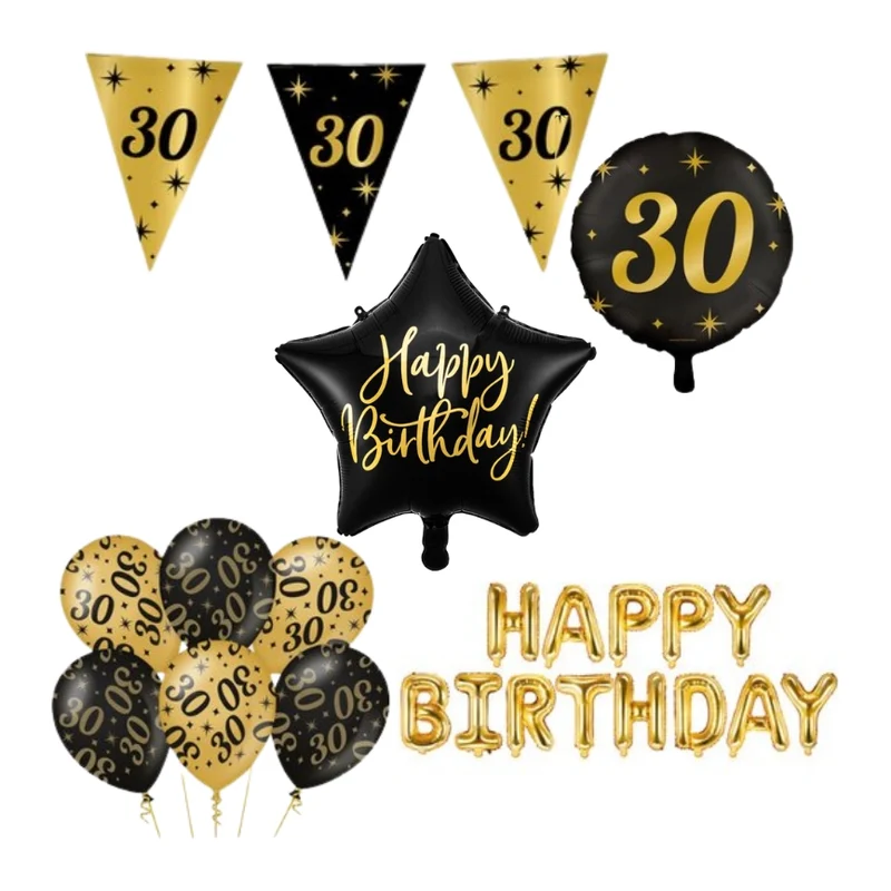 Classy Party 30 jaar verjaardag versiering pakket M2