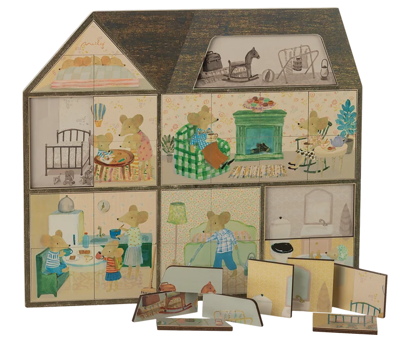 Mouse hole Farmhouse puzzle
