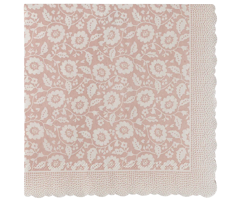Napkin, Flowers - Powder