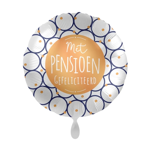 Folieballon Met Pensioen Gefeliciteerd 45cm