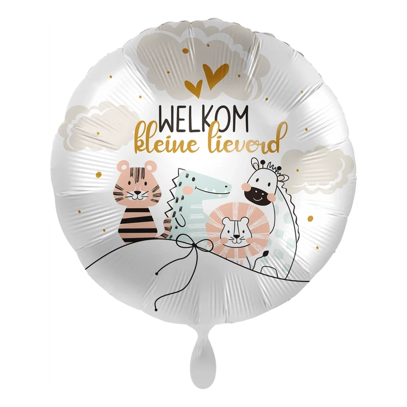 Folieballon Welkom kleine lieverd 45cm