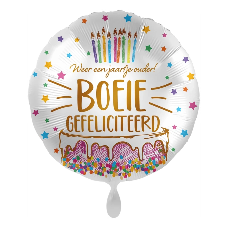 Folieballon Weer een jaartje ouder 45cm