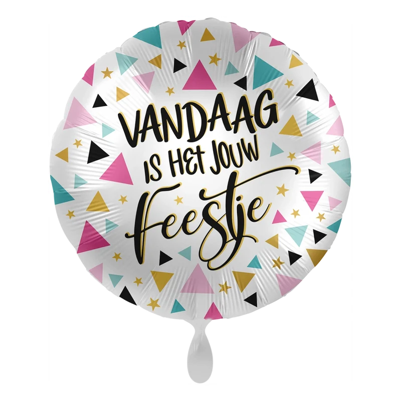 Folieballon Vandaag is het jouw feestje 45 cm