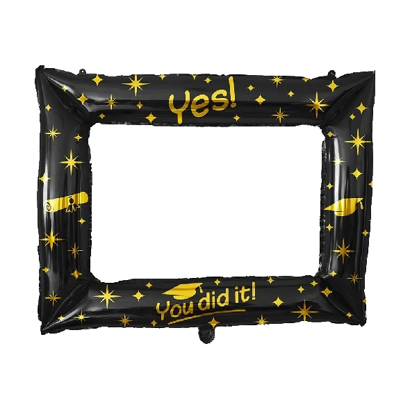 Photo frame Yes You did it goud zwart 66x85cm opblaasbaar
