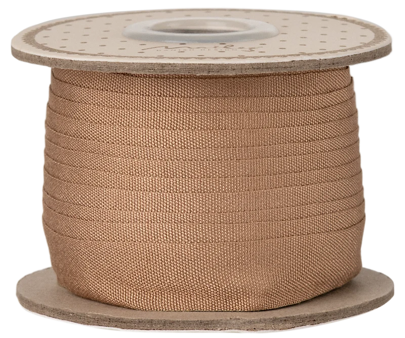 Ribbon, W: 13 mm x L: 10 m - Soft brown