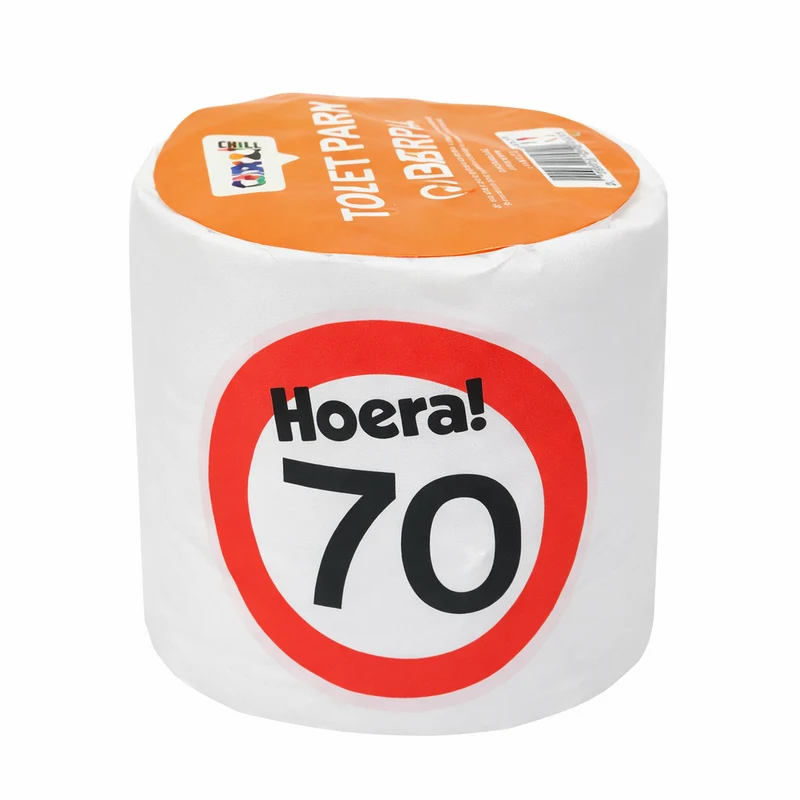 WC rol 70 jaar verkeersbord