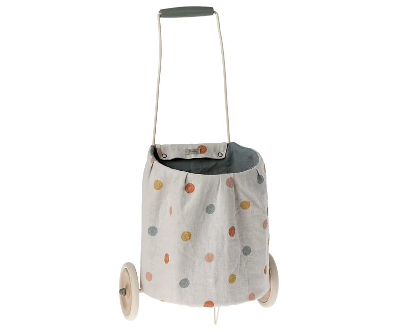 Trolley, Multi dots - Blue