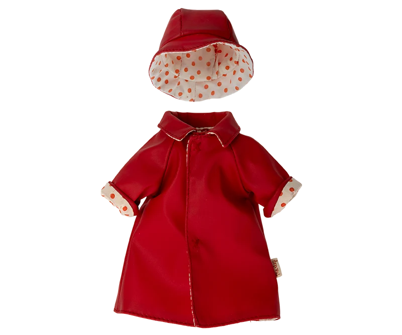 Rain coat w. hat, Teddy mum