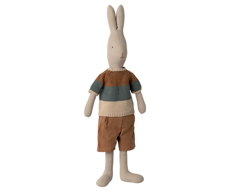 Rabbit, Size 4 - Classic - Knitted shirt and shorts