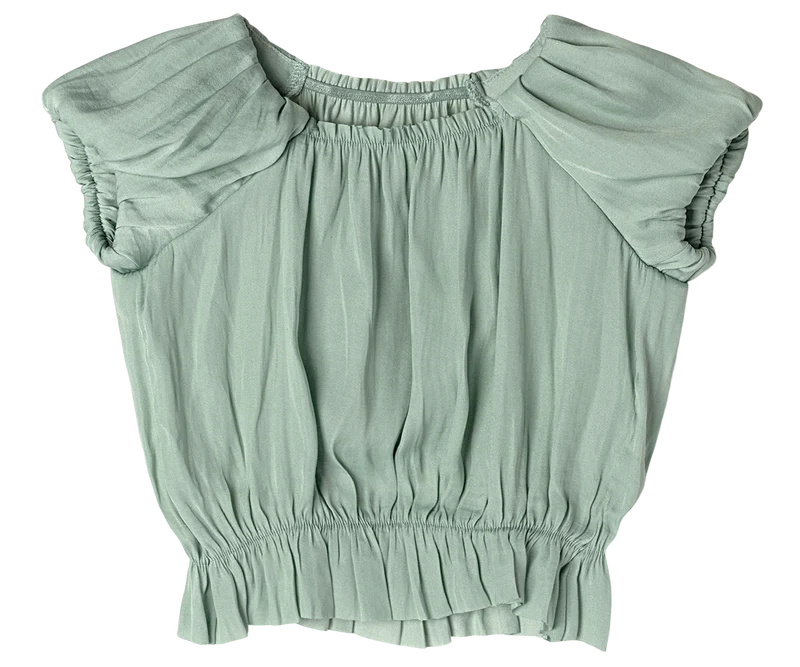 Princess blouse, 6-8 years - Mint