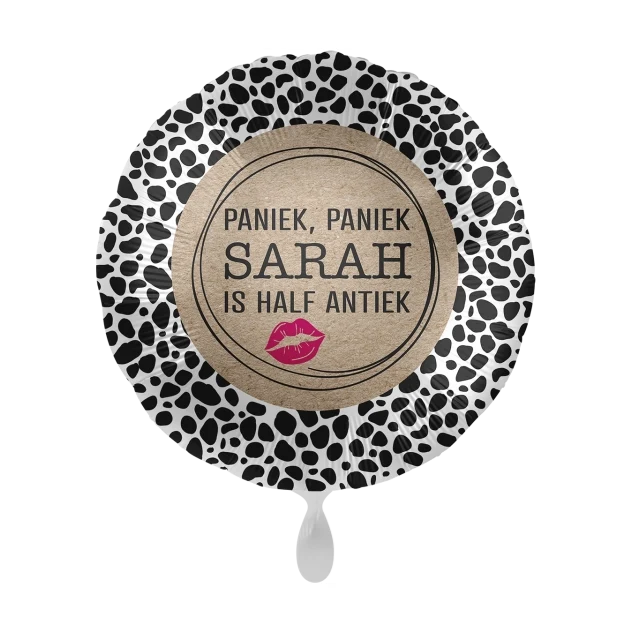 Folieballon Sarah half antiek 45cm
