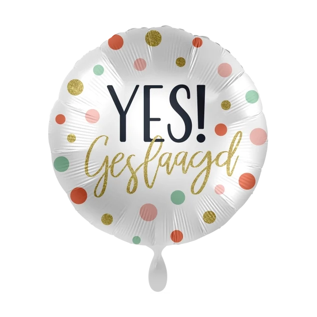 Folieballon Yes! Geslaagd 45cm