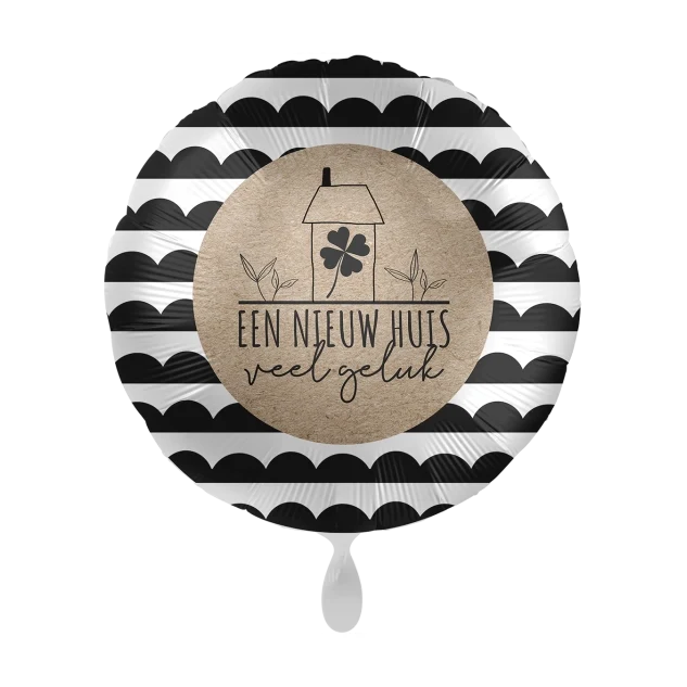 Folieballon Een Nieuw Huis, Veel geluk 45cm