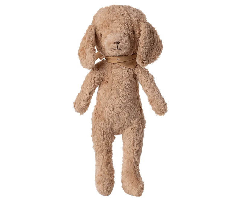 Poodle dog, Vintage plush - Dusty powder